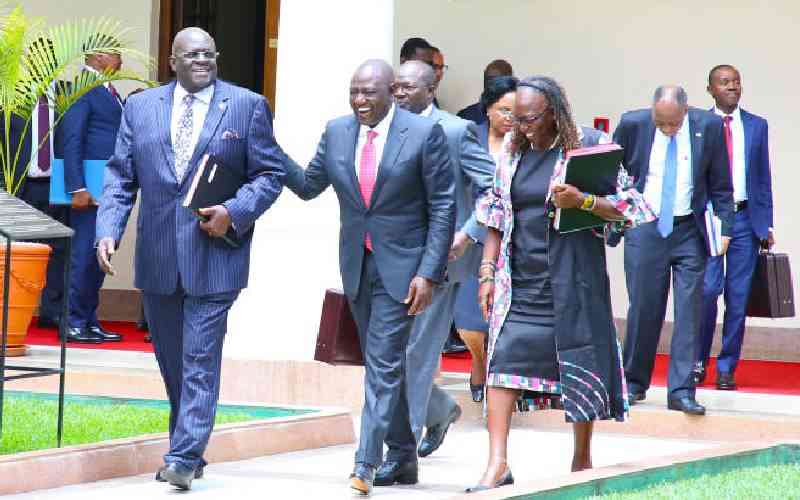 President William Ruto names heavily political Cabinet