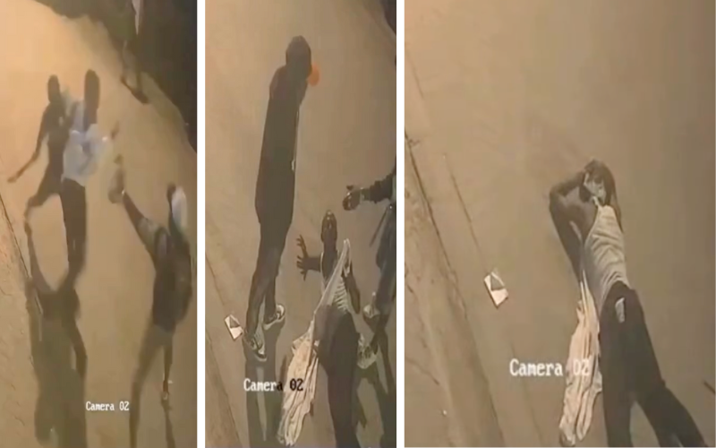 CCTV captures panga-wielding thugs violently attacking, robbing Mombasa resident: "Ukikosa utaumia!"
