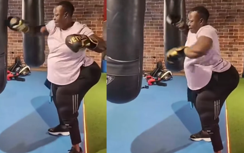 VIDEO: Ruth Odinga shows off boxing skills as she eyes Kisumu governor seat
