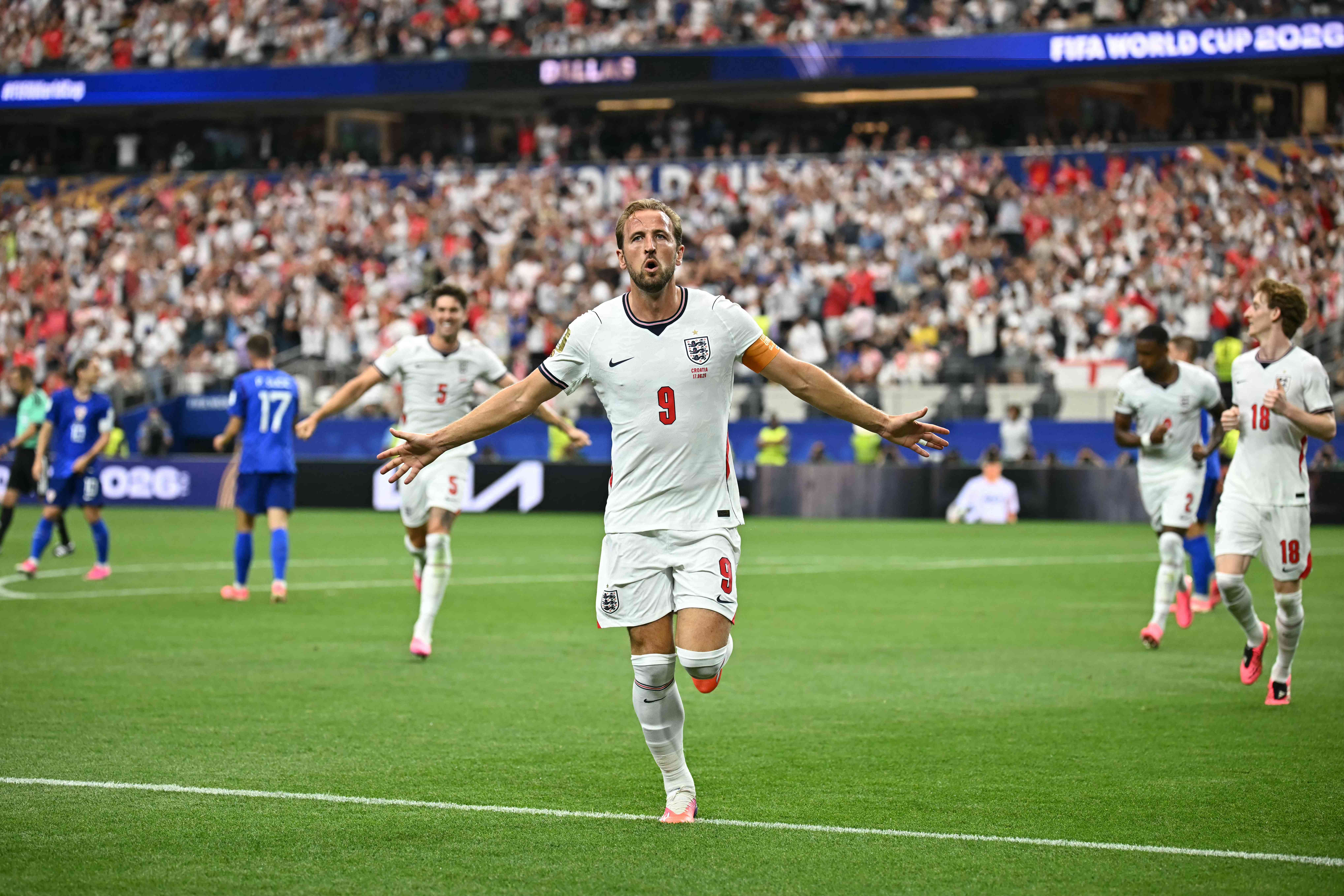 Kane scores twice as England beat Croatia to launch World Cup charge