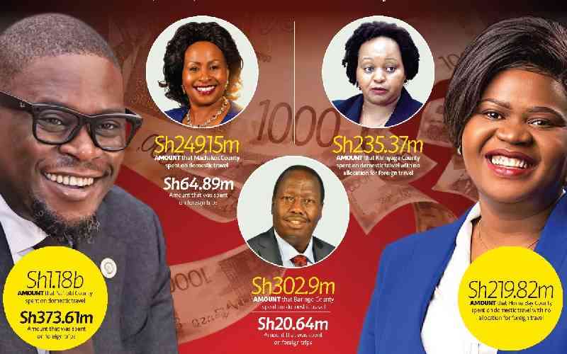 Spending spree: Counties splash billions on travel, allowances and international meetings