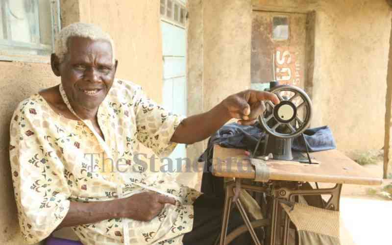 Oldest tailor as sharp as a needle that he threads without  glasses
