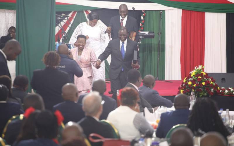 Holding hands is an American custom, not for Kenyan husbands- Gachagua