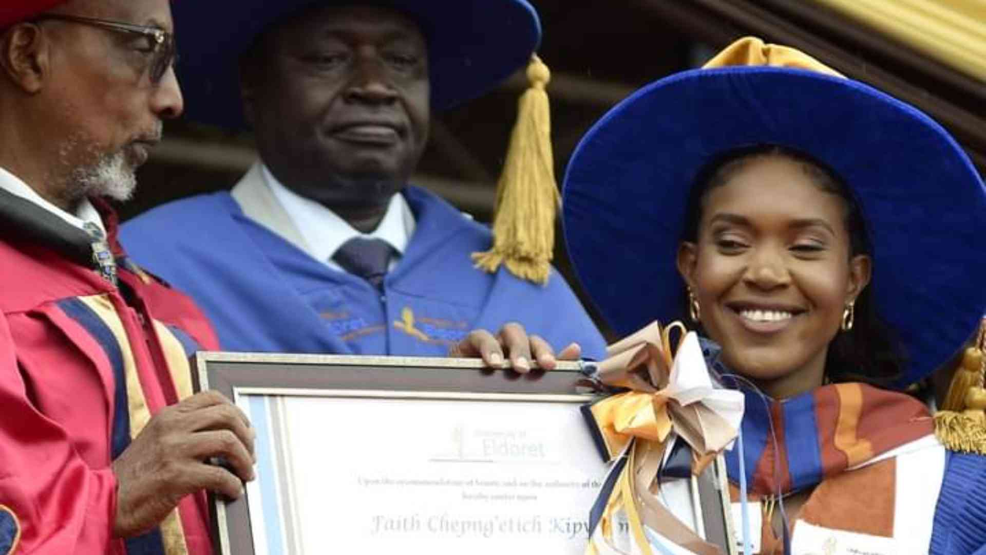 Faith Kipyegon awarded Honorary Doctor of Education Degree