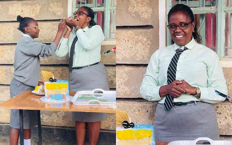 Why deputy principal dresses like her students