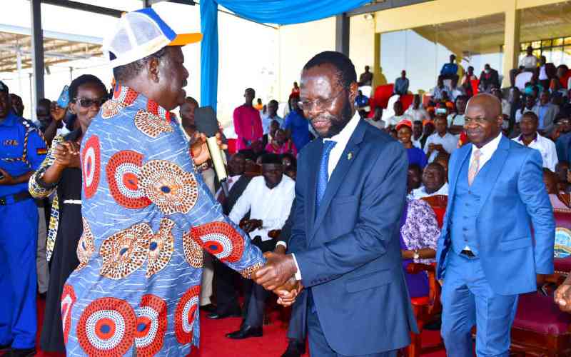 Raila steps back as Nyong'o puts on big ODM shoes