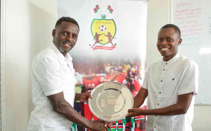Kenya Police Bullets' striker Kach clinches prestigious FIFPRO Player Activism Award 2023