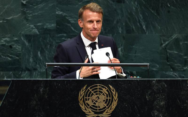 Macron urges world to choose UN over 'law of the jungle'