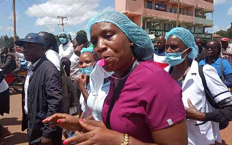 Nyamira nurses down tools over unmet demands