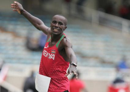 Gathimba narrowly misses medal in 20km race walk