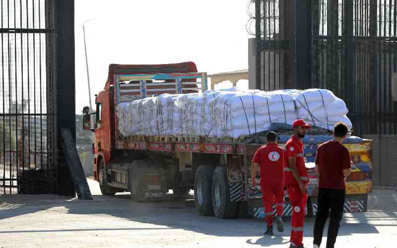 Israel says Gaza got 120 trucks of aid on day one of pause.