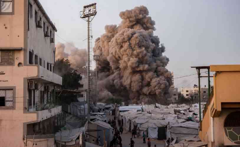 Israel army hit Gaza mosque, says used for Hamas 'weapons storage'