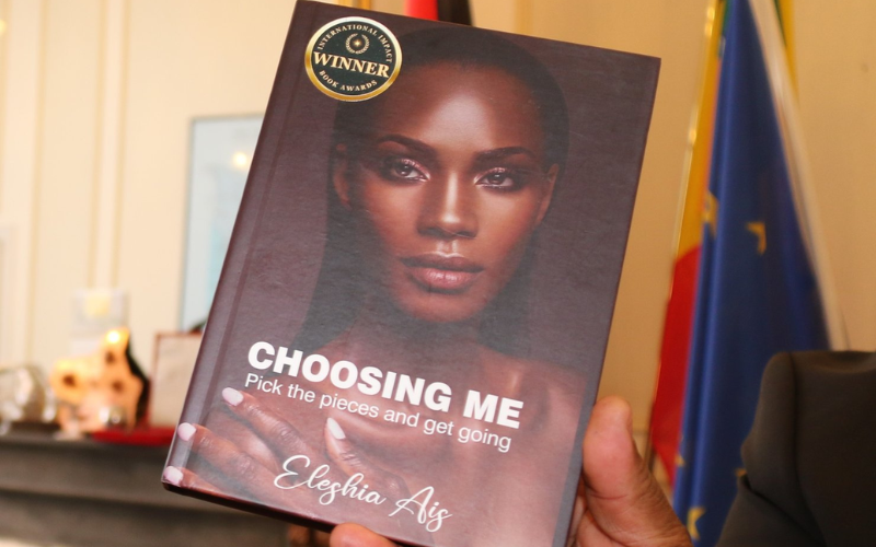 Kenyan author Eleshia Ais dedicates international award to supporters during embassy visit