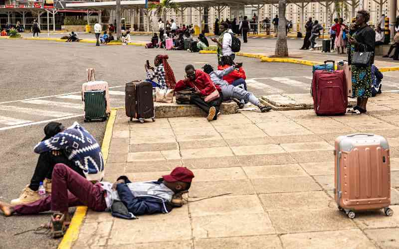 Passengers stranded overnight by Kenya airport strike