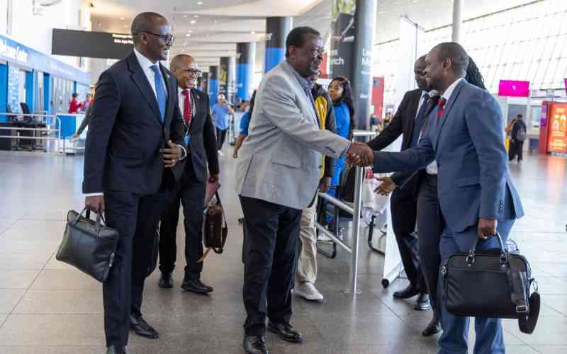 Mudavadi arrives in New York for 80th UN General assembly