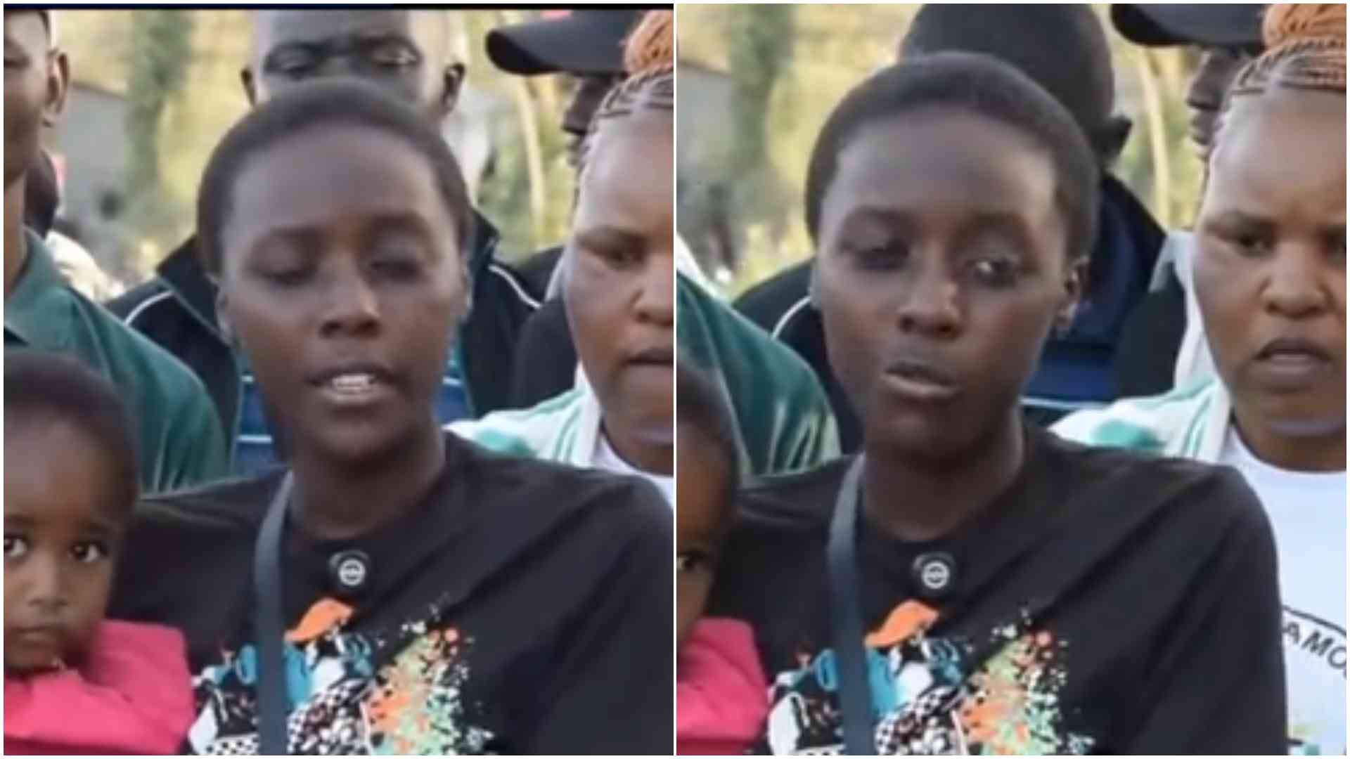 Kibera woman appeals for help after husband allegedly swallows nail