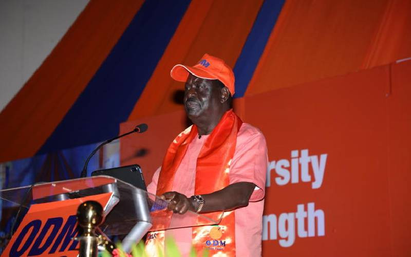 Raila warns leaders against playing dirty politics in ODM polls