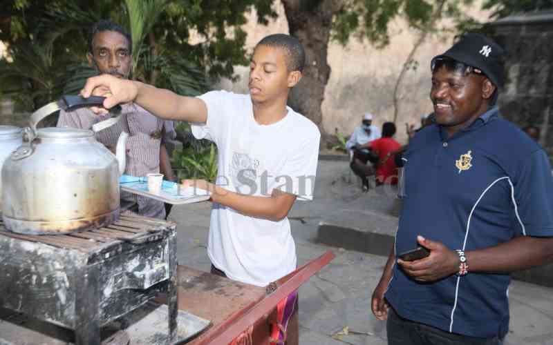When it's hot, Mombasa residents drink it hotter