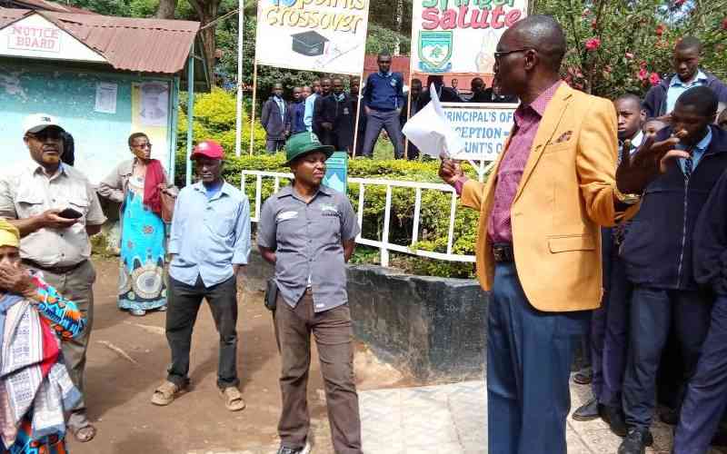 Parents protest Sh5 million fine for burnt dormitories