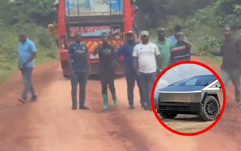 VIDEO: Tesla Cybertruck on global tour encounters hostile Tanzanian crowd