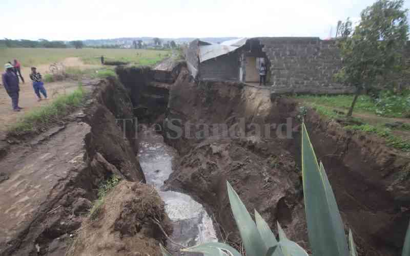 Nakuru sitting on time bomb as fissures emerge after heavy rains
