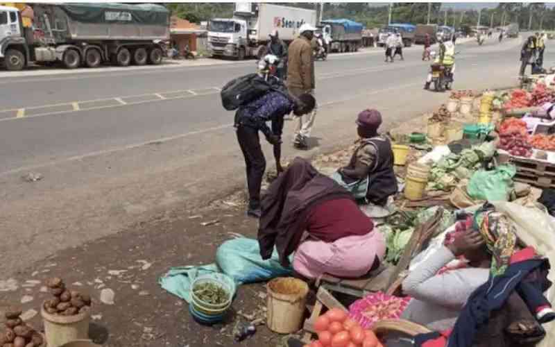 It is business as usual for daring Londiani roadside traders