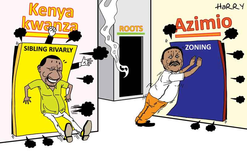 Commotion at the Azimio and Kenya Kwanza parties