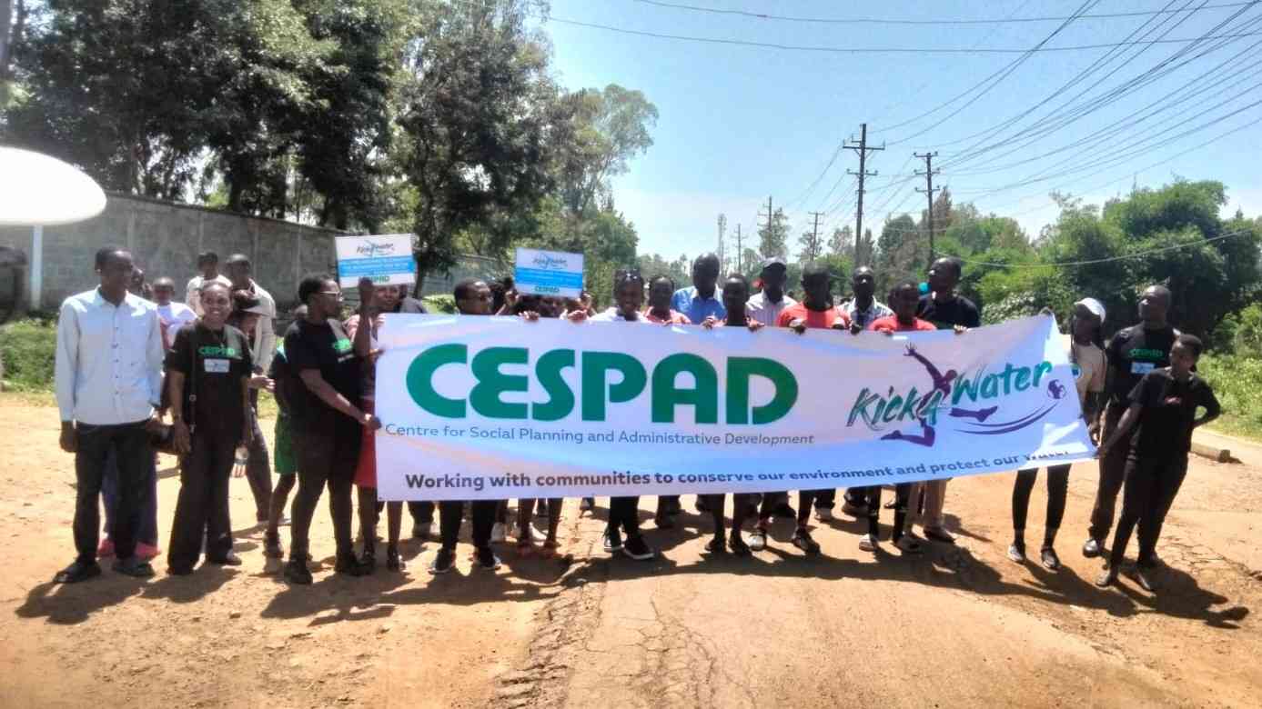 Youth declare commitment to protect ecosystems at Kisumu's "Kick for Water" event