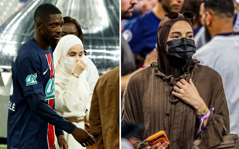 Dembele's wife Edbouche stuns with cultural elegance during PSG's title celebrations