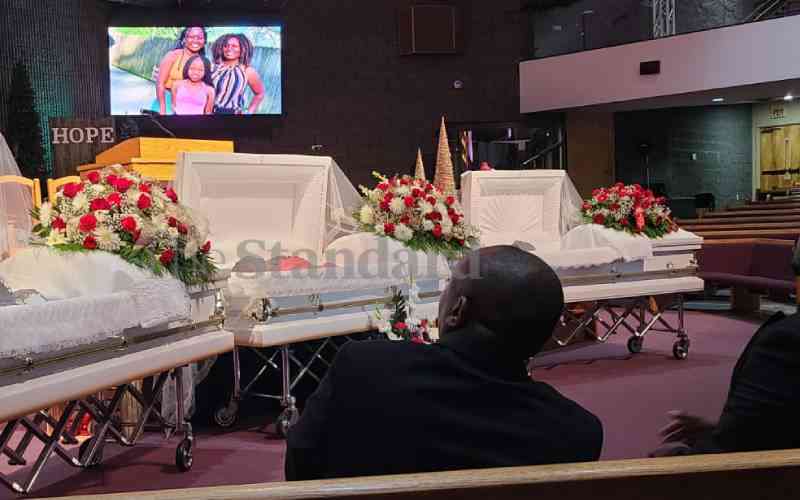 Kenyan woman, two children in suspected murder-suicide laid to rest in Meadows U.S.