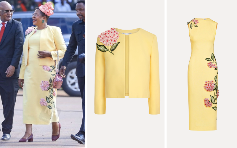 PHOTOS: Ugandan Speaker Anita Among wears Sh1.4m designer outfit at Museveni swearing-in