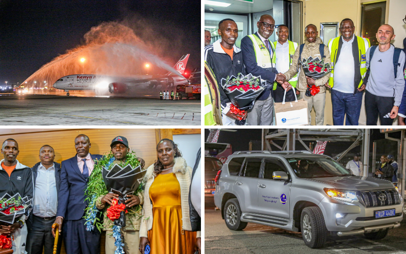 PHOTOS: Sabastian Sawe accorded jubilant homecoming after record-breaking run