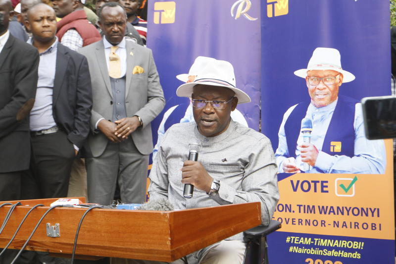 Tim Wanyonyi maintains he is still in Nairobi governorship race