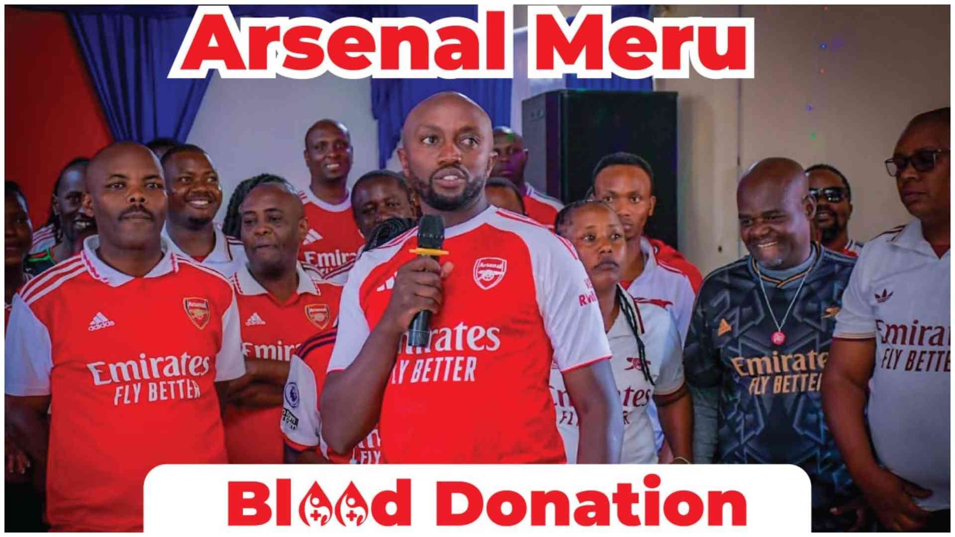 Arsenal Kenya Supporters' Club leads community blood drive in Meru ahead of match against Newcastle
