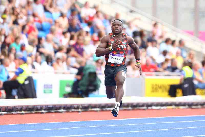 Omanyala bounces back in style, targets faster times in semis today