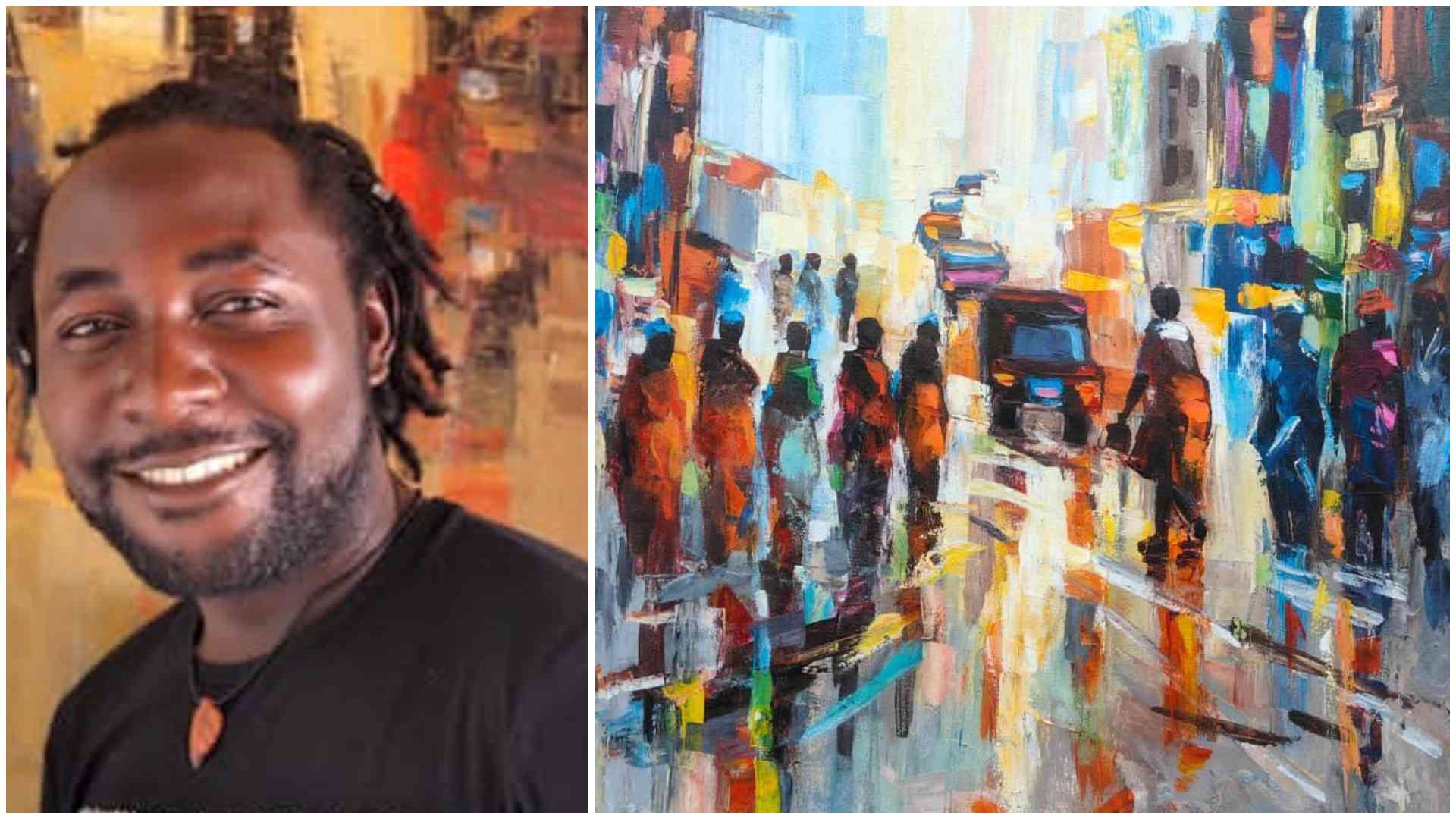 Ugandan artist Edison Mugalu captures the beauty of Africa after dark in 'Dancing Lights II'