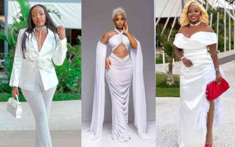PHOTOS: How your favourite celebrities dressed for Diana, Bahati's big day