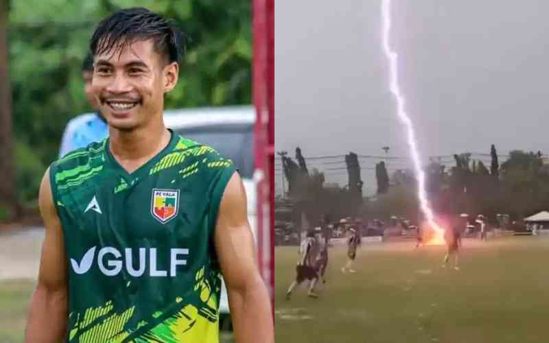 Tragedy as lightning strike claims Thai footballer's life