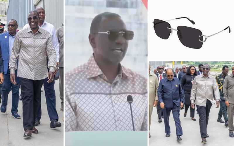 Ruto spotted in stylish Sh167,000 Cartier luxury sunglasses during Ethiopia tour