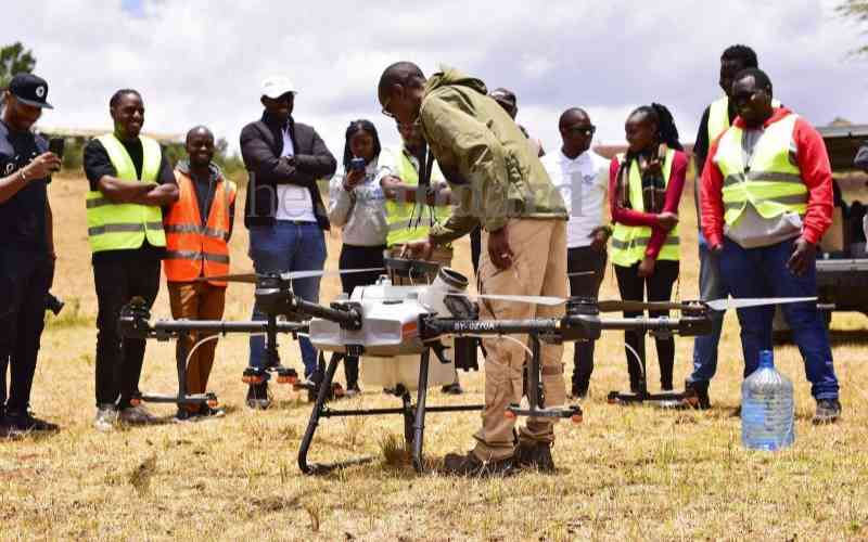 Teaching youth drones tech for food security