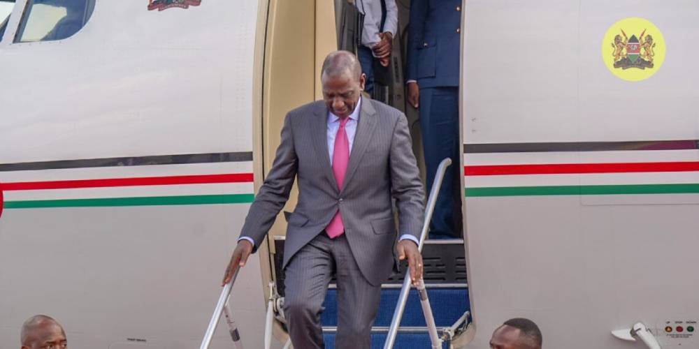 Ruto leaves the country for Ghana, Guinea Bissau