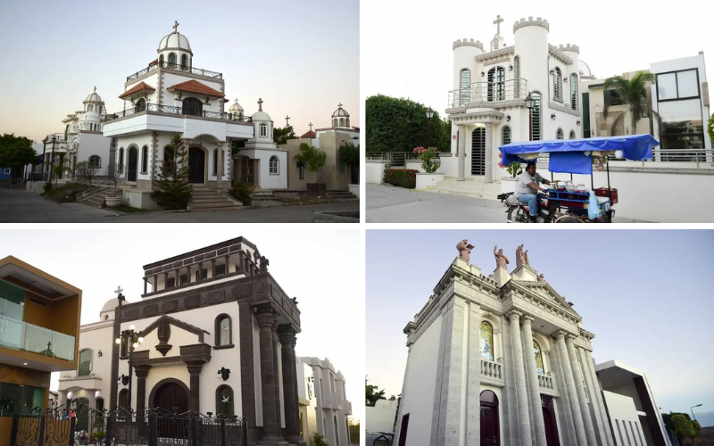 PHOTOS: Narco Cemetery, where Mexico cartel bosses buried in million-dollar bulletproof mansions