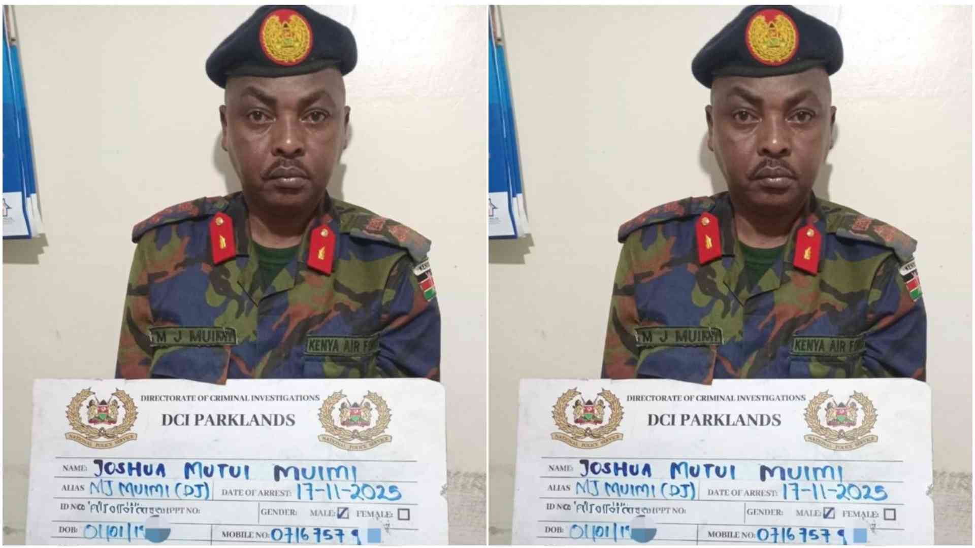 DCI arrests fake KDF brigadier for allegedly conning job-seekers
