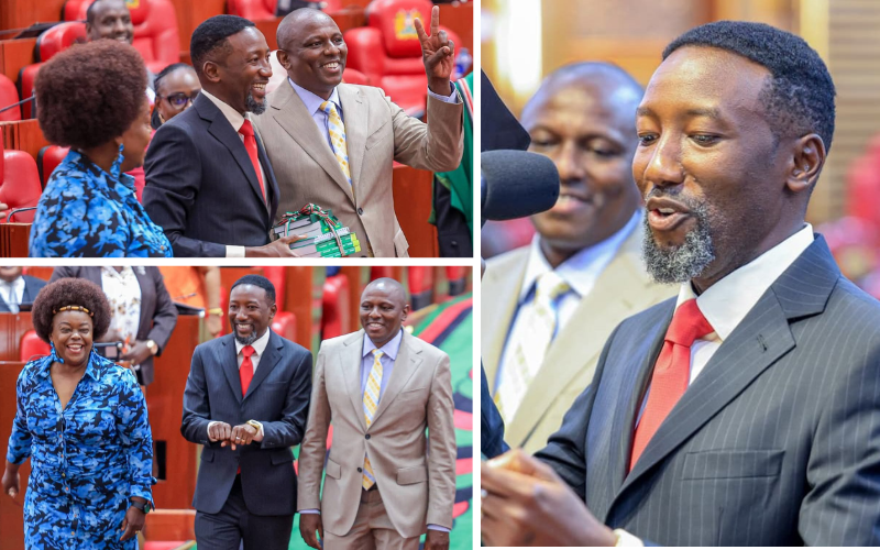 "Mbwekse!" Leo Wamuthende overjoyed during swearing-in as Mbeere North MP after heated election