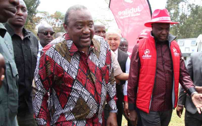 In pictures: Uhuru Kenyatta arrives for Jubilee special delegates conference