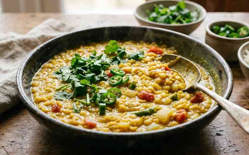 Mung daal in coconut (ndengu za nazi)