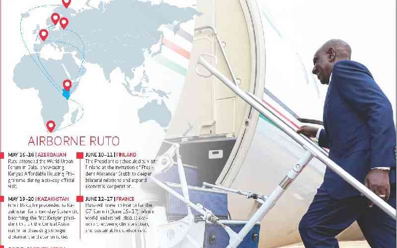 From South Africa to Belgium, Germany, Finland and France: William Ruto's sky-high presidency