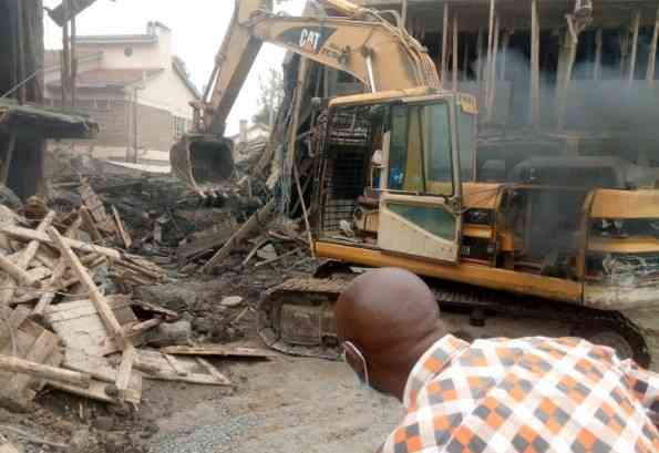 Death trap: Several people feared dead after building collapses