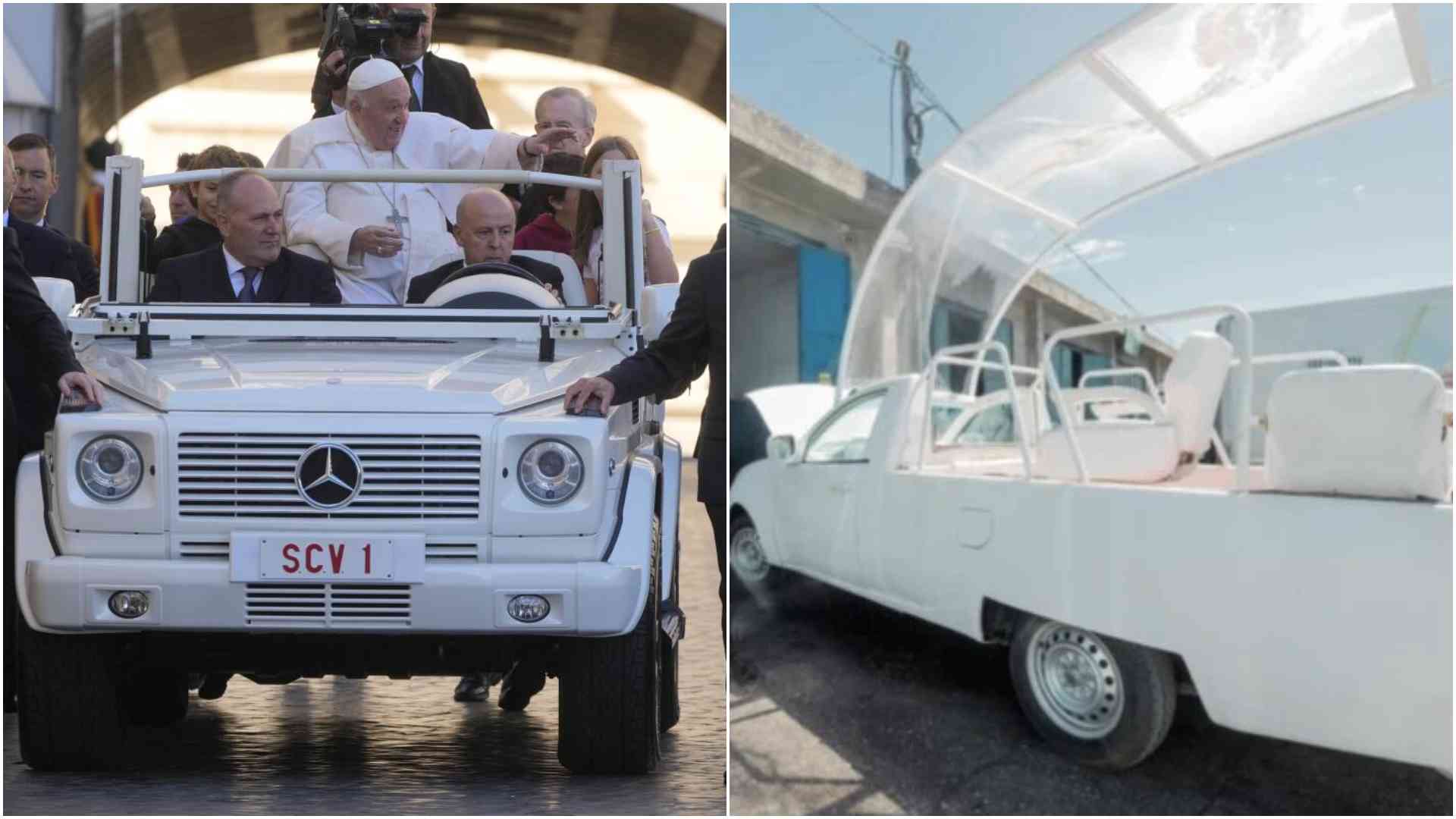 Pope Francis's popemobile transformed into mobile clinic for Gaza's suffering children