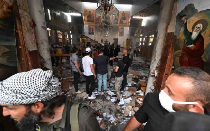 Blood and destruction as suicide attack on Damascus church kills at least 22